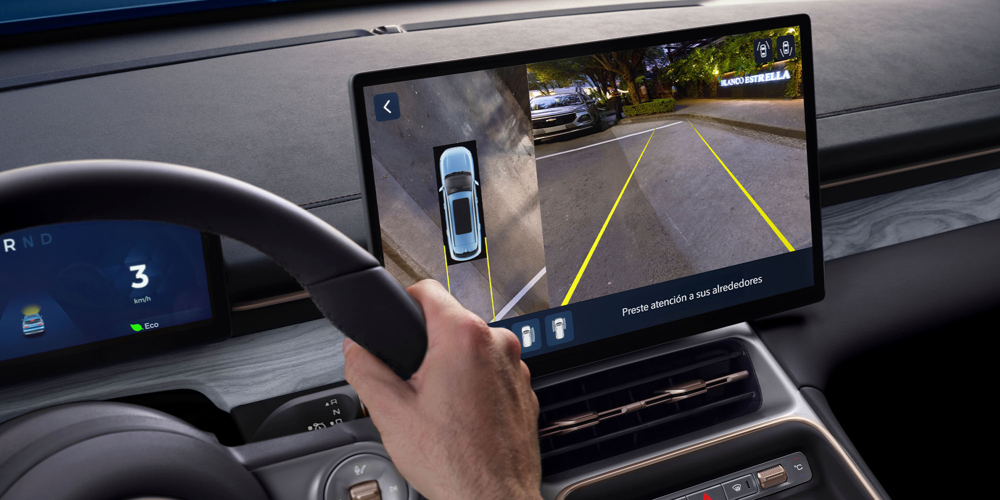 cámara reversa 360°