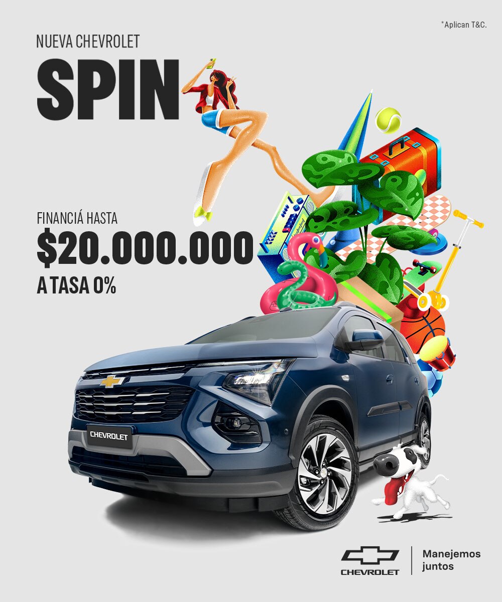 Chevrolet Spin: versatilidad y comodidad para toda la familia.
